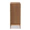 Baxton Studio Ramiel MidCentury Modern Ash Walnut Finished Wood and Rattan 1Drawer Sideboard 215-12428-ZORO - alternate 5